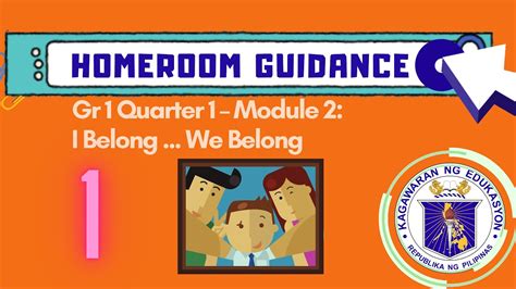 Homeroom Guidance Grade 1 Quarter 1 Module 2 YouTube