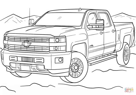 Bring these free printable coloring sheets of vintage cars to your next family gathering and start a great conversation! Lifted Chevy Trucks - Free Coloring Pages