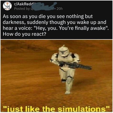Just Like The Simulations R Prequelmemes Just Like The Simulations Know Your Meme