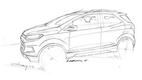Ford Ecosport Concept Design Sketch Concept Car Design Car Design