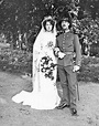 Carin Focks och Nils Gustav von Kantzows bröllop 1910. Carin Fock var ...
