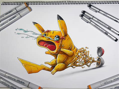 How To Draw Evil Pikachu Howto Draw