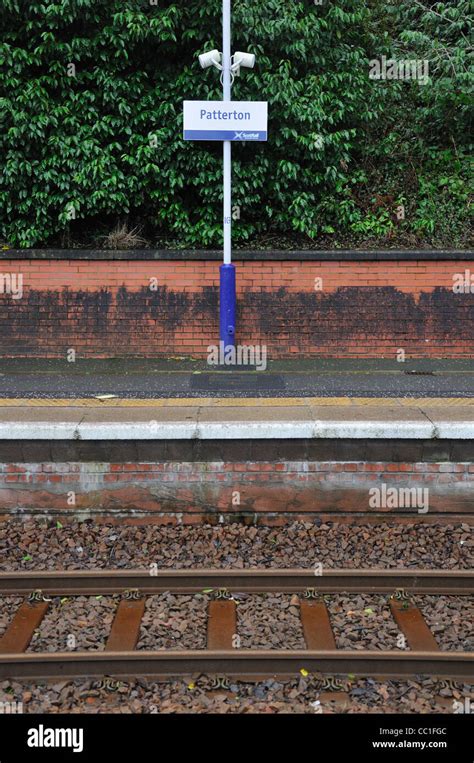 Empty Railway Station Platform Stock Photo Alamy