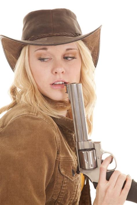 Woman Holding Gun Looking Back Stock Photos Free And Royalty Free Stock