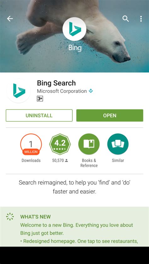 Bing Search Gets A New Update On Android