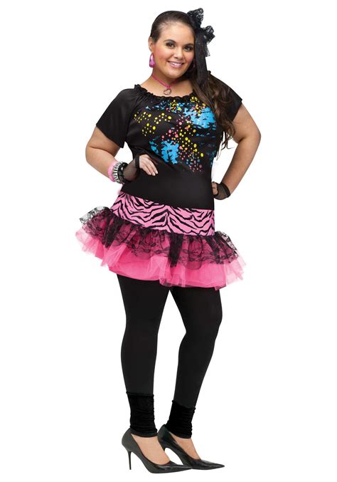 80s Pop Party Plus Size Womens Costume 1980s Costumes