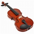 4/4 Full-Size Natural Violin with Hard Case, Shoulder Rest, Bow, Rosin ...