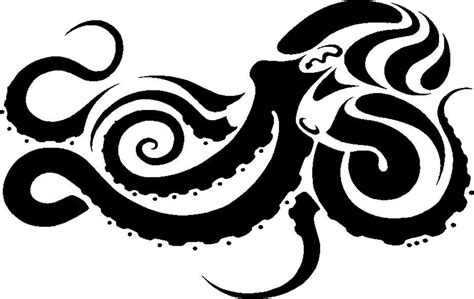 Tribal Octopus Tattoo Tattoo Designs
