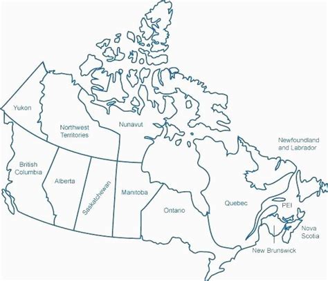 Canada Map Quiz Capitals Provinces Canada Provincial Capitals Map