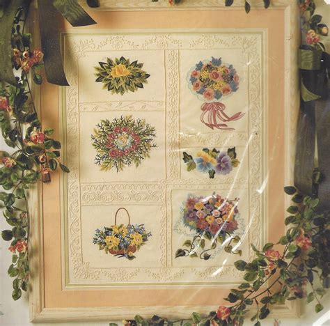 Victorian Nosegay Picture Kit Candlewicking And Embroidery Kit