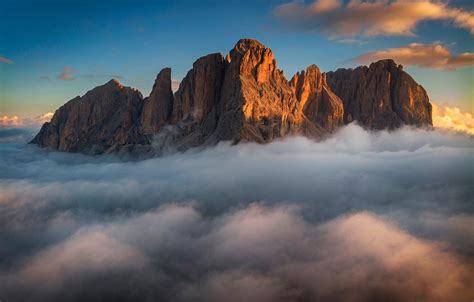 Wallpaper The Sky Clouds Mountains Sky Mountains Clouds Dolomites