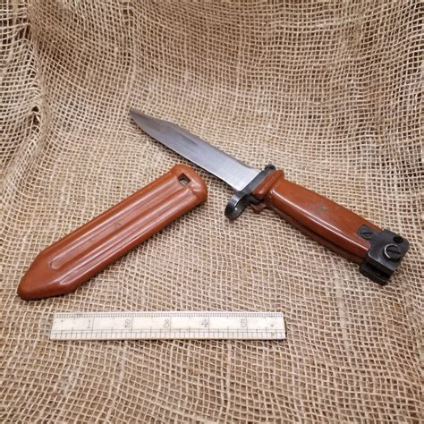 Chinese Ak 47 Type Ii Bayonet Bakelite Handle And Scabbard Old Arms