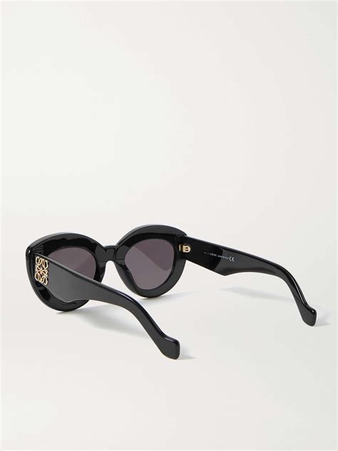 black cat eye acetate sunglasses loewe net a porter