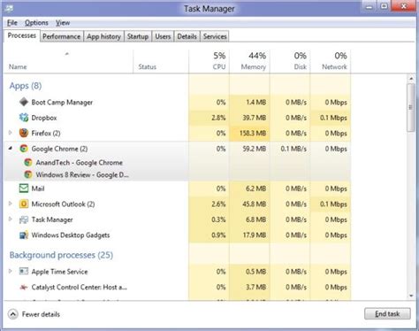 The New Task Manager In Depth With The Windows 8 Consumer Preview