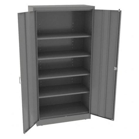 Tennsco Commercial Storage Cabinet Medium Gray 72 In H X 36 In W X 18