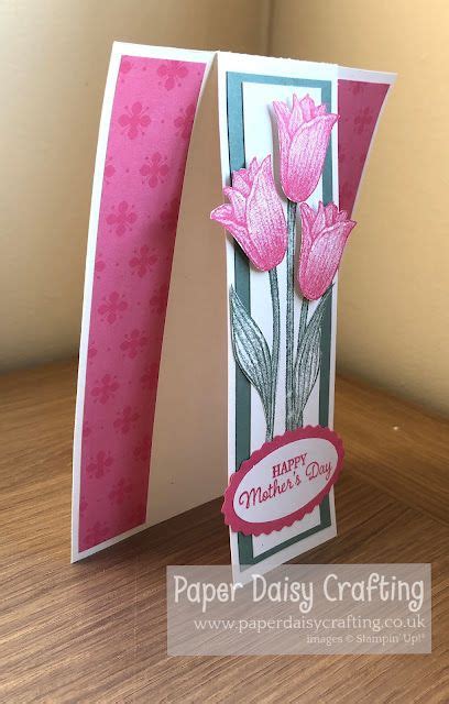 Timeless Tulips Mothers Day Card Stampin Up Fun Fold Cards Fancy