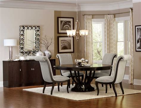 5 pieces espresso dining tables set: Savion Dining Table 5494-76 in Espresso by Homelegance w/Options