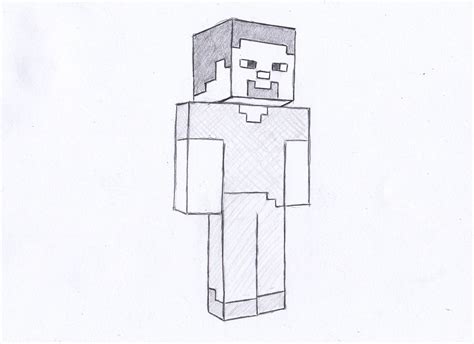 Minecraft Steve Drawing