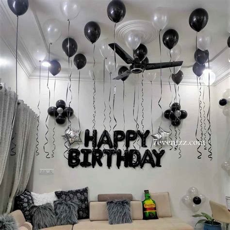 Simple Balloon Decoration At Home For Birthday In Location
