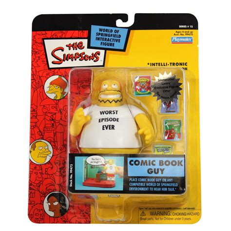 The Simpsons Series 15 World Of Springfield Comic Book Guy Interactive Figure
