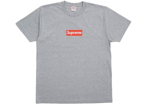 Supreme 20th Anniversary Box Logo Tee Grey Kickstw