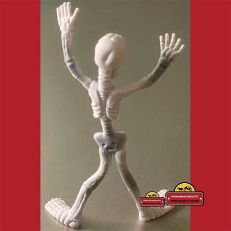 Spooky Fun With Vintage Bendable Skeleton Toy Perfect For Halloween