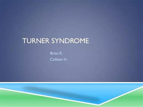 Ppt Turner Syndrome Powerpoint Presentation Free Download Id2452826
