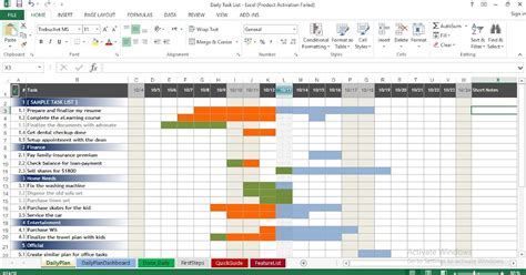 Daily Task List Template For Excel