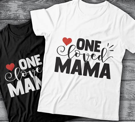 One Loved Mama Svg Cut File Saying Quote Print Instant | Etsy