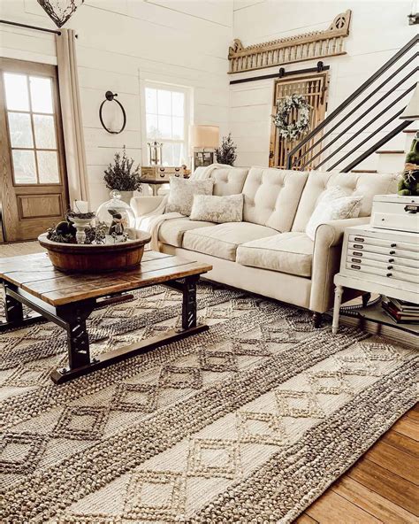 44 Farmhouse Living Room Carpet Ideas Viral Pinterest Knowled Geableh
