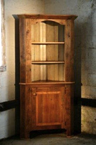 Rustic Corner China Hutch