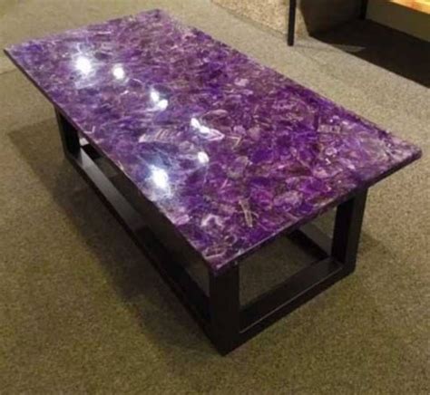 Amethyst Stones Countertop Dining Table Purple Amethyst Etsy