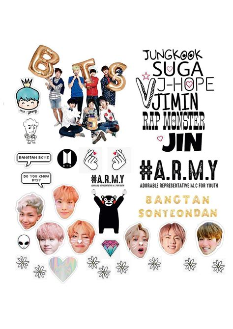 Bts Stickers Printable Customize And Print