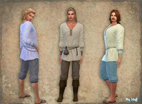 Sims 4 Medieval Male Clothes