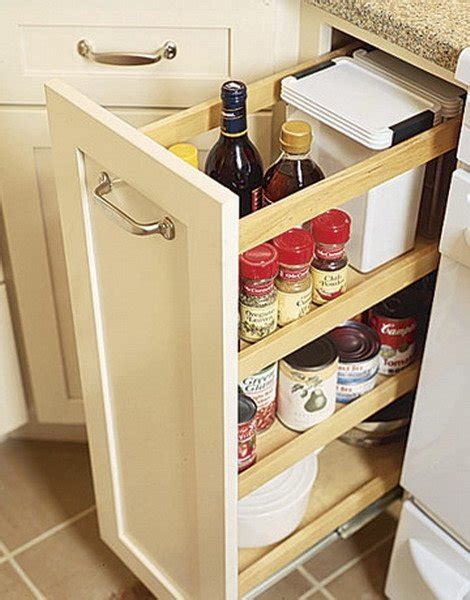 Finally, kitchen trash cans are often an obstacle and an eyesore. Kitchen Cabinet Pull out Shelf - Home Furniture Design