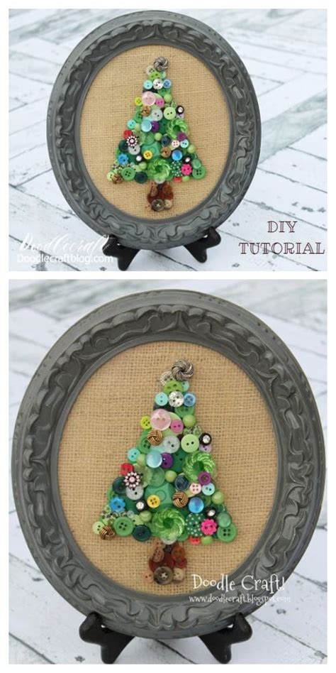 Fab Ideas On Button Crafts For Christmas Decorations Christmas Button