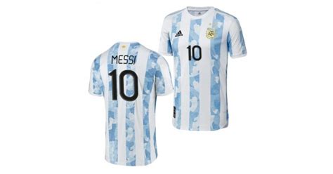 Mens Lionel Messi Jersey Argentina National Team Home White 2021 Authentic
