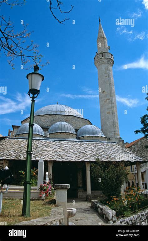 Nesuh Aga Vucjakovic Mosque Mostar Bosnia Herzegovina Former Stock