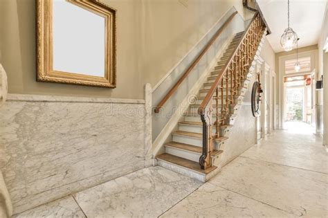 Luxury Staircase Hall Stock Photo Image Of Luxury Interior 227520818