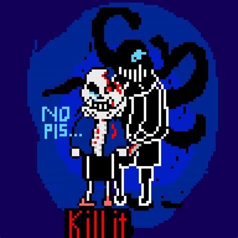 Horrortale Sans Nightmare Sans Pixel Art Amino