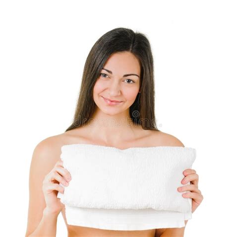 Woman With Bath Towel Stock Image Image Of Positive