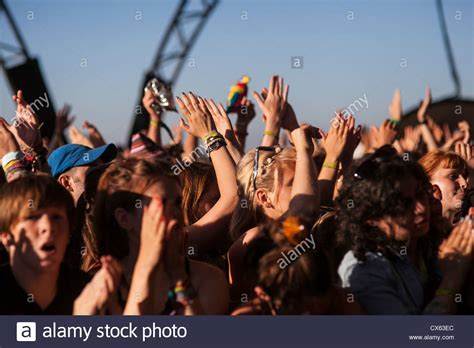 Festival Crowd Stock Photo Alamy