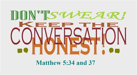 New Testament Christ Teachings About Dont Swear Expressions
