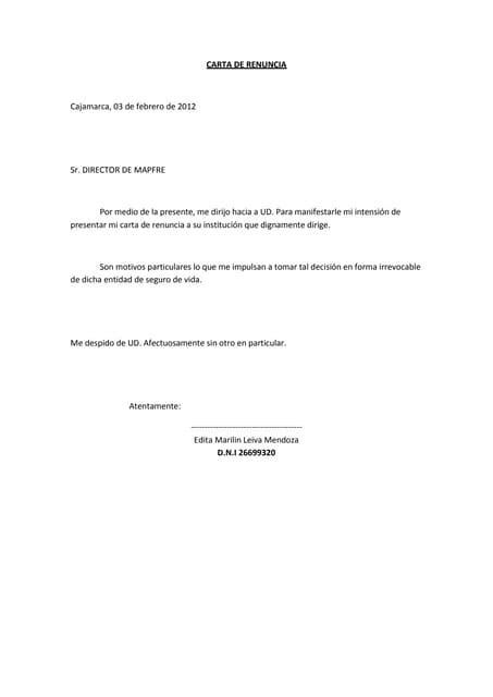 Ejemplo Carta De Desvinculacion Laboral Modelo De Informe Kulturaupice