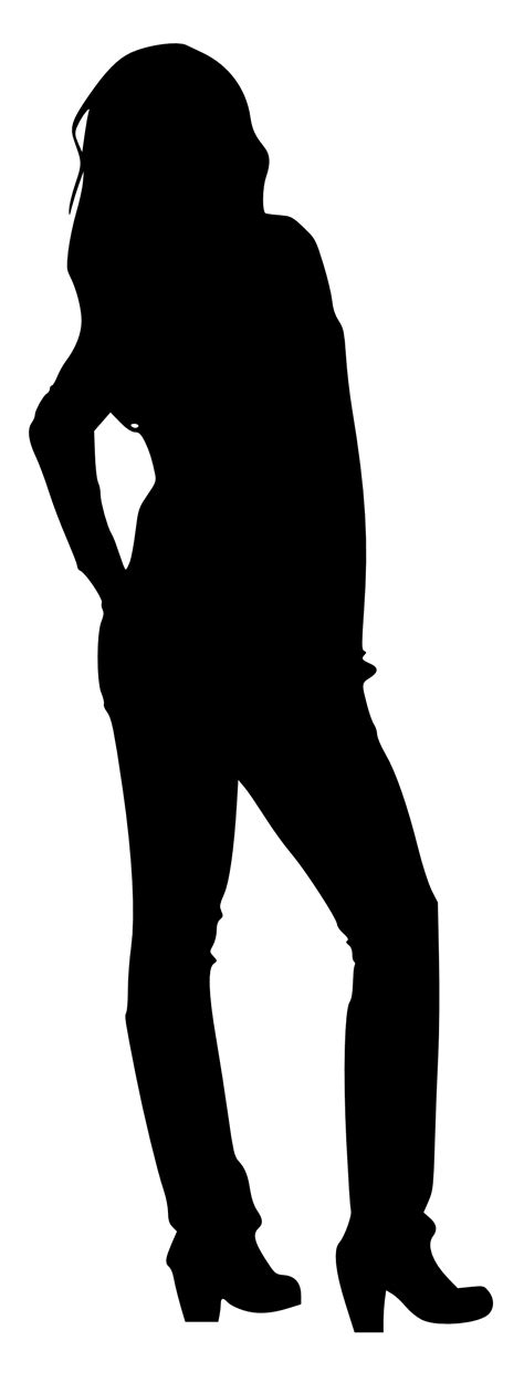 30 Woman Silhouettes Png Transparent