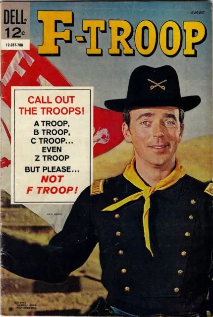 F Troop 7 Vf 80 Dell Comics 1967 Comic Book Photo Cover Ken Berry Tv
