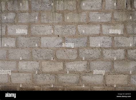 Concrete Cinder Block Wall Background Texture Sri Lanka Stock Photo