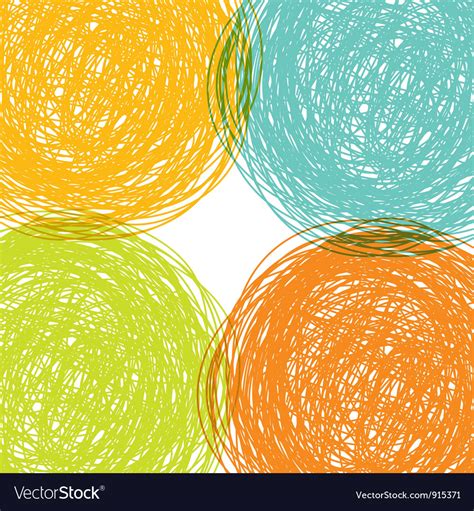Colorful Hand Drawn Background Royalty Free Vector Image