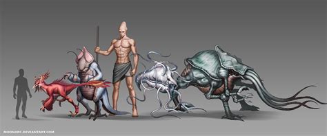 Warlords Of Ancient Mars Alien Races Concept By Moonarc On Deviantart