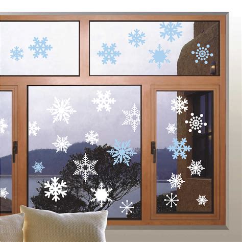 Removable Snow Wall And Window Decals Christmas Decal Stickers